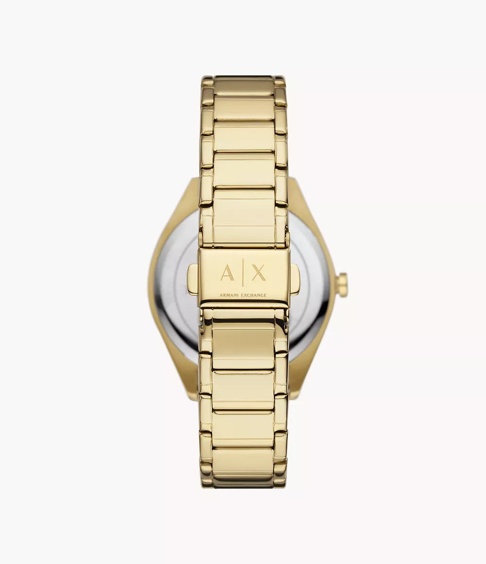 AX5657 Armani Exchange Multifunction Gold-Tone Stainless Steel Watch