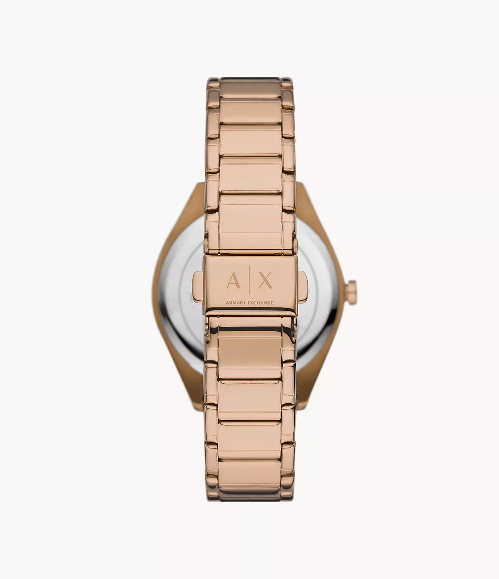 AX5658 Armani Exchange Multifunction Rose Gold-Tone Stainless Steel Watch