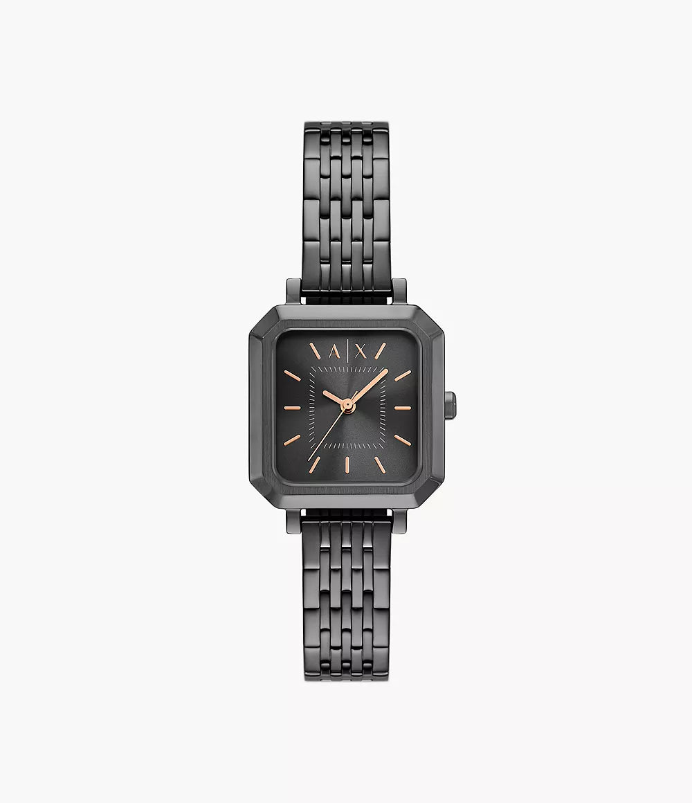 AX5732 Armani Exchange Three-Hand Gunmetal Stainless Steel Watch AX5732