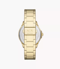 AX7139SET Armani Exchange Three-Hand Gold-Tone Stainless Steel Watch and Bracelet Gift Set