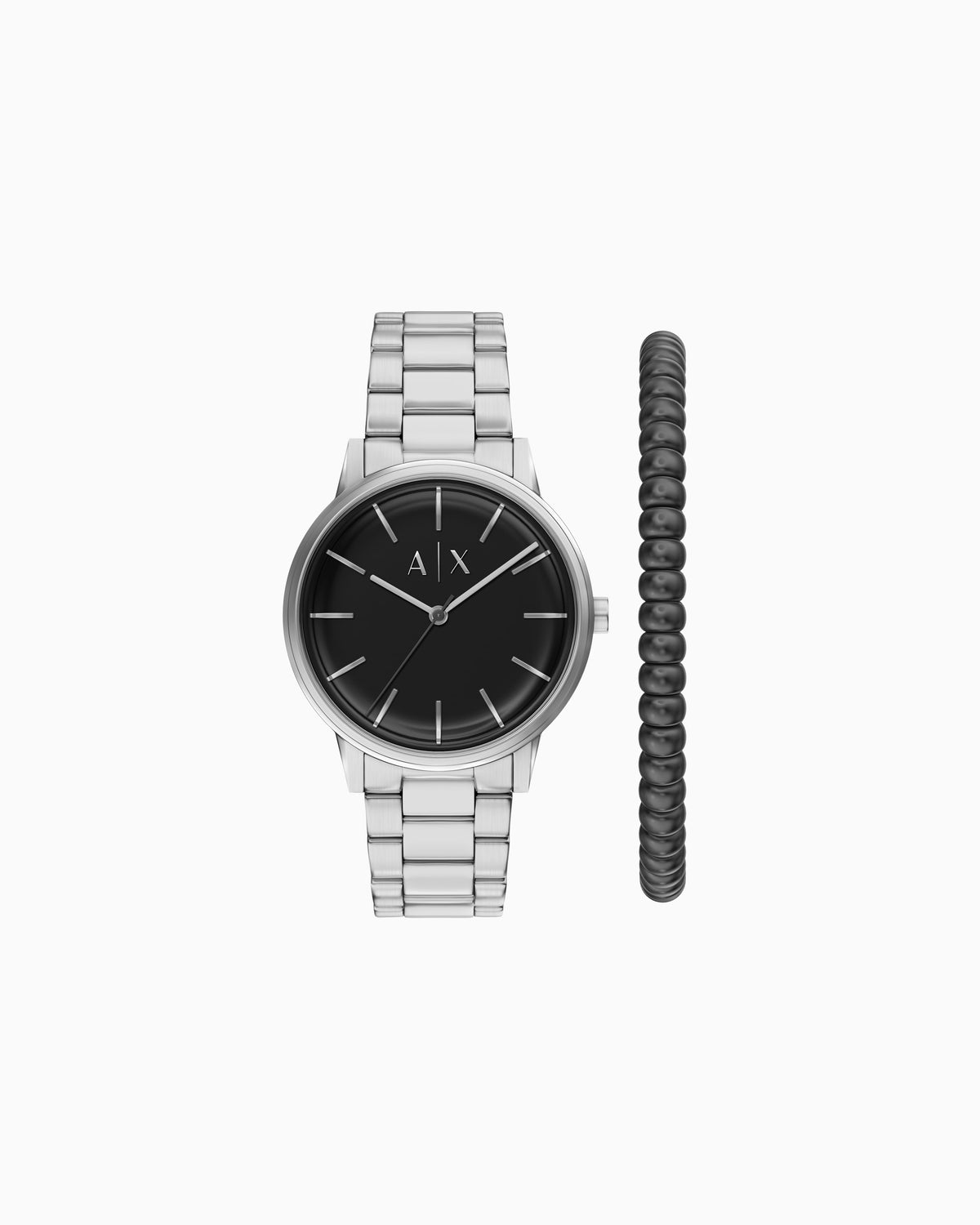Armani Exchange Men's 42MM Silver-Tone Stainless AX7182SET