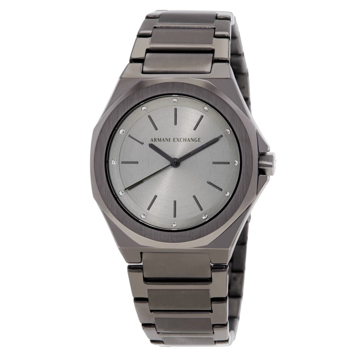 Armani Exchange Andrea 34mm Grey Dial Steel Ladies Quartz Watch  AX4625