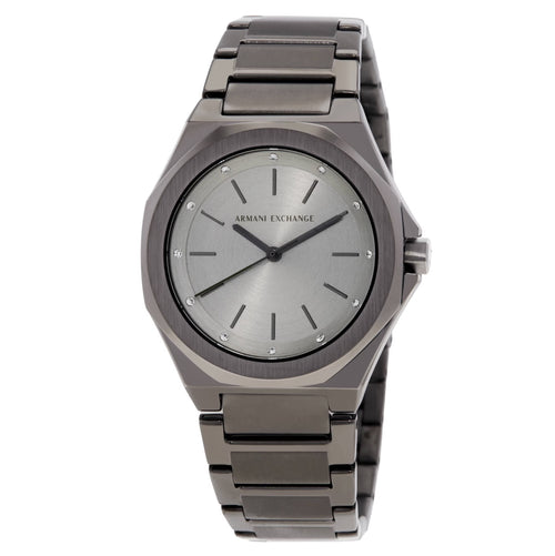 Armani Exchange Andrea 34mm Grey Dial Steel Ladies Quartz Watch  AX4625