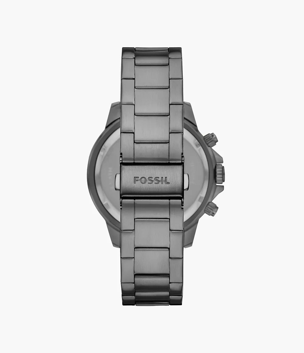 BQ2491 - Fossil Bannon Multifunction Smoke Stainless Steel Watch For Men