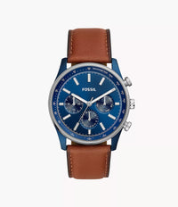 BQ2512 - Fossil Sullivan Multifunction Brown Leather Watch For Men