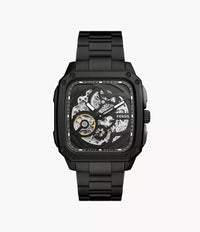 BQ2574 - Fossil Inscription Automatic Smoke Stainless Steel Watch For Men