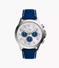 BQ2695 - Fossil Yorke Multifunction Blue Leather Watch For Men