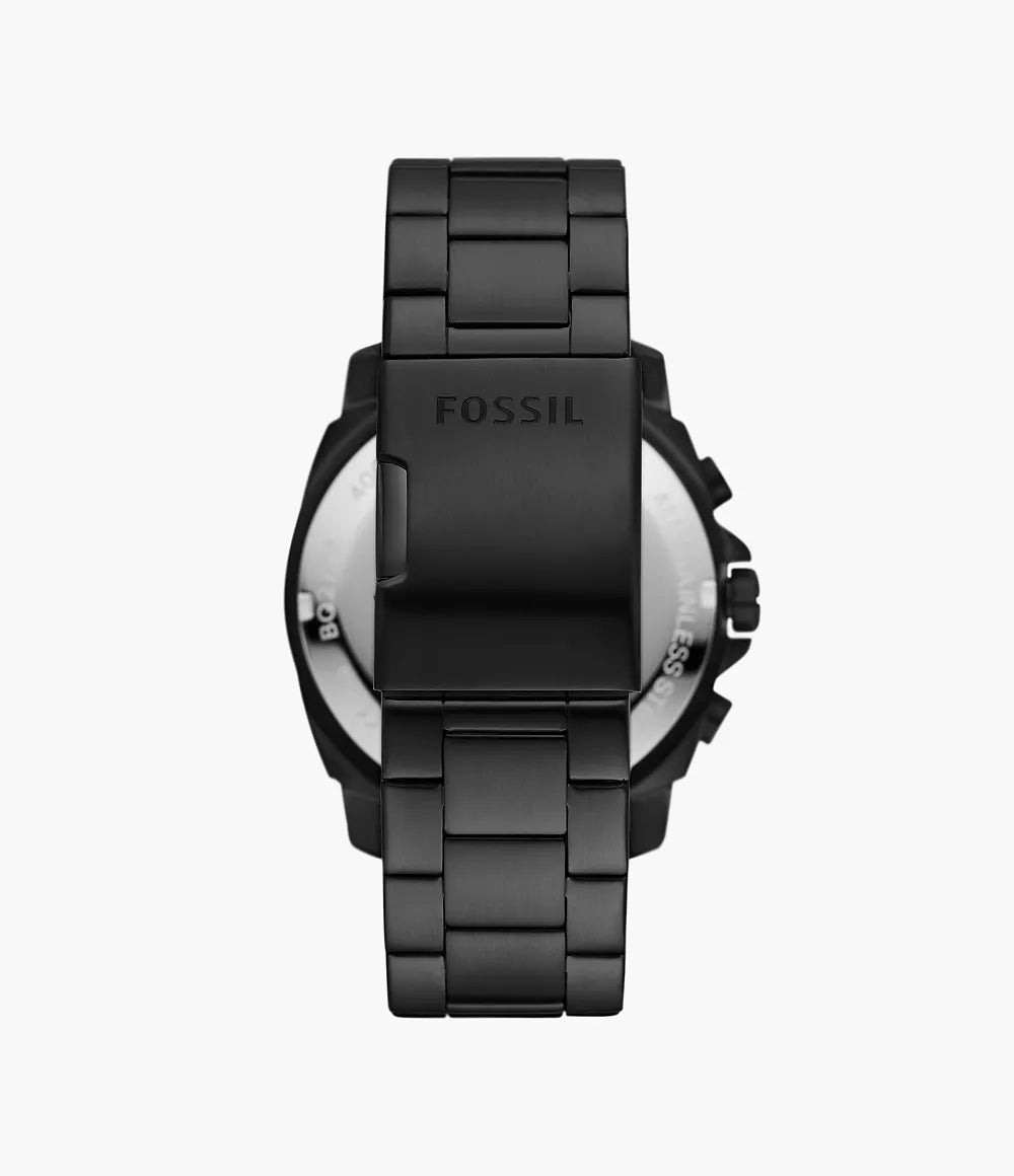 Fossil Privateer Chronograph Black Stainless Steel Watch BQ2759