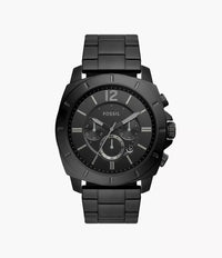 Fossil Privateer Chronograph Black Stainless Steel Watch BQ2759