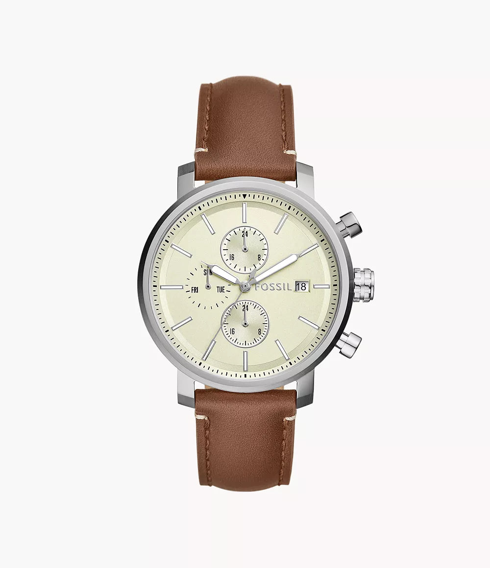 Rhett Multifunction Brown LiteHide™ Leather Watch BQ2850