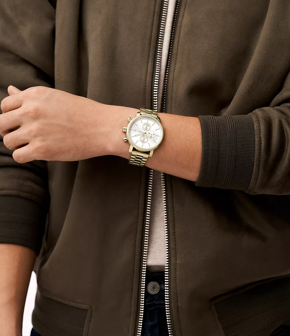 Rhett Multifunction Gold-Tone Stainless Steel Watch BQ2852