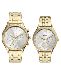 Fossil Fenmore Gold Quartz Stainless Steel Watch BQ2899SET