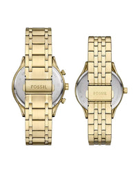 Fossil Fenmore Gold Quartz Stainless Steel Watch BQ2899SET