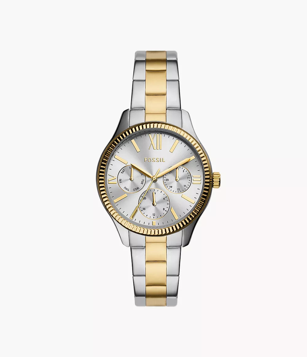 BQ3762 - Fossil Rye Multifunction Two-Tone Stainless Steel Watch For Women