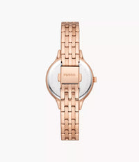 BQ3862 - Fossil Laney Three-Hand Rose Gold-Tone Stainless Steel Watch For Women