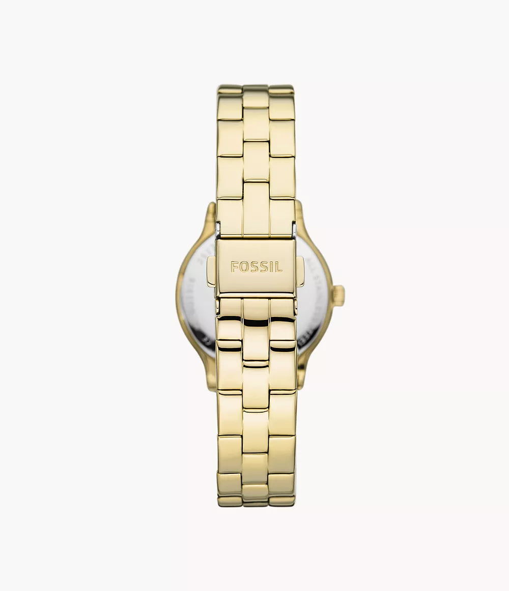 BQ3916 - Fossil Modern Sophisticate Three-Hand Gold-Tone Stainless Steel Watch For Women