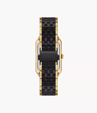 Raquel 26mm Three-Hand Date Gold-Tone Stainless Steel and Black Ceramic Watch CE1135
