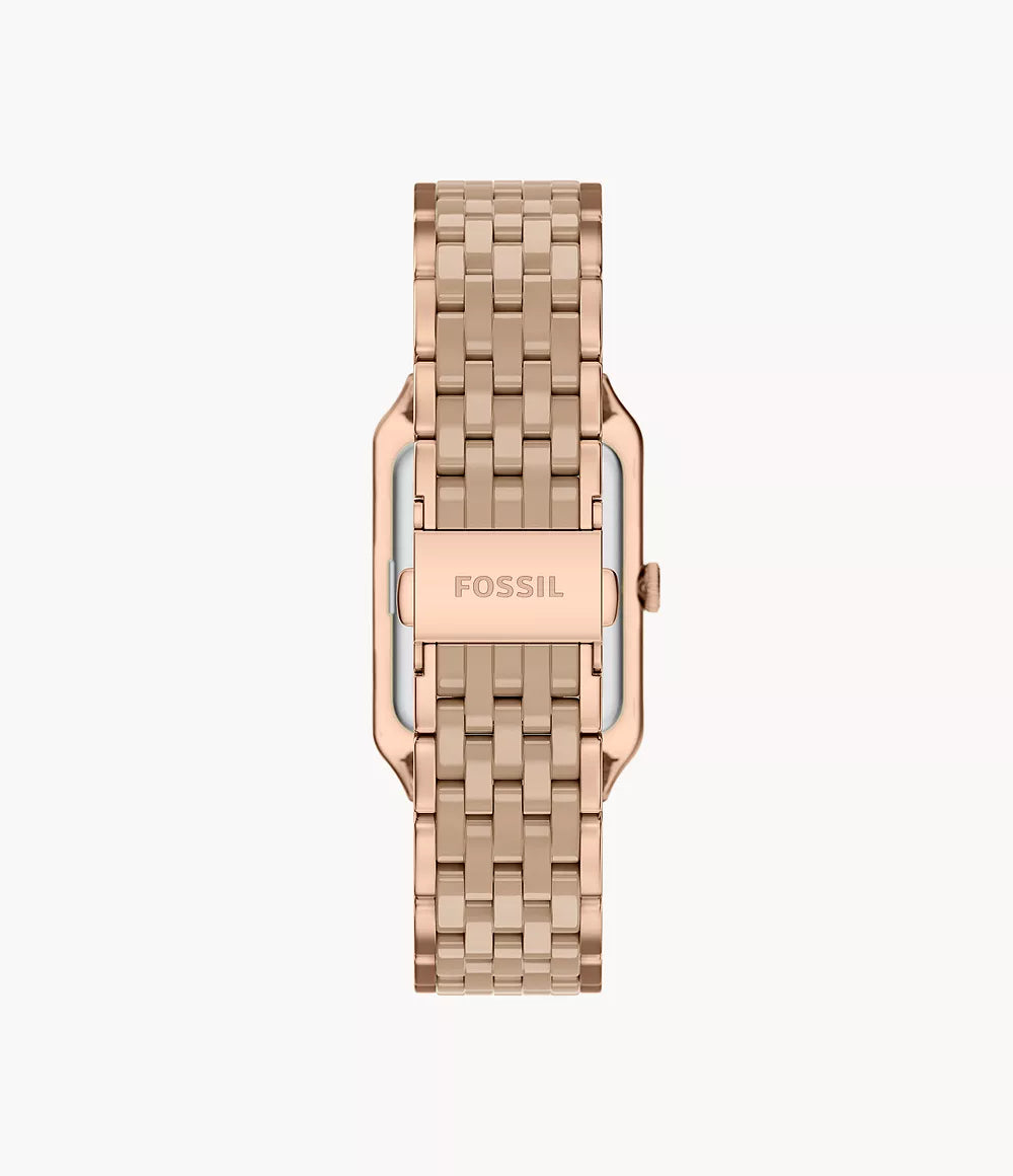 Raquel 26mm Three-Hand Date Rose Gold-Tone Stainless Steel & Salted Caramel Ceramic Watch CE1137