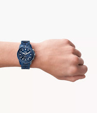 CE5025 - Fossil FB-01 Chronograph Navy Ceramic Watch For Men