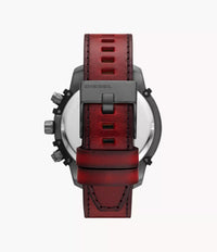 DZ4594 Diesel Griffed Chronograph Red Leather Watch