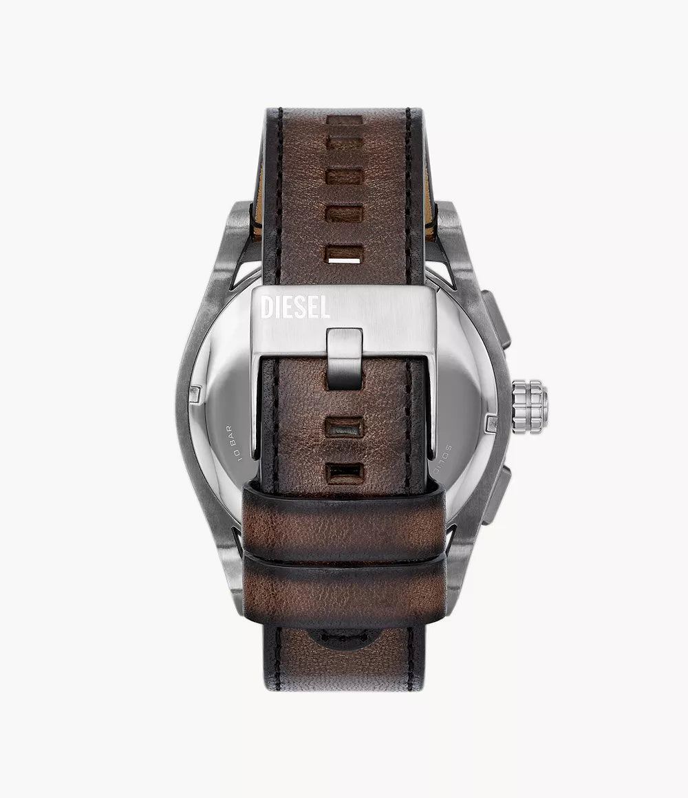 DZ4611 Diesel Timeframe Chronograph Brown Leather Watch