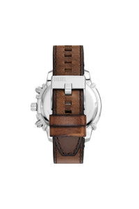 Griffed chronograph brown leather watch DZ4656