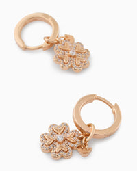 Rose Gold-Tone Sterling Silver Hoop Earrings EG3610221
