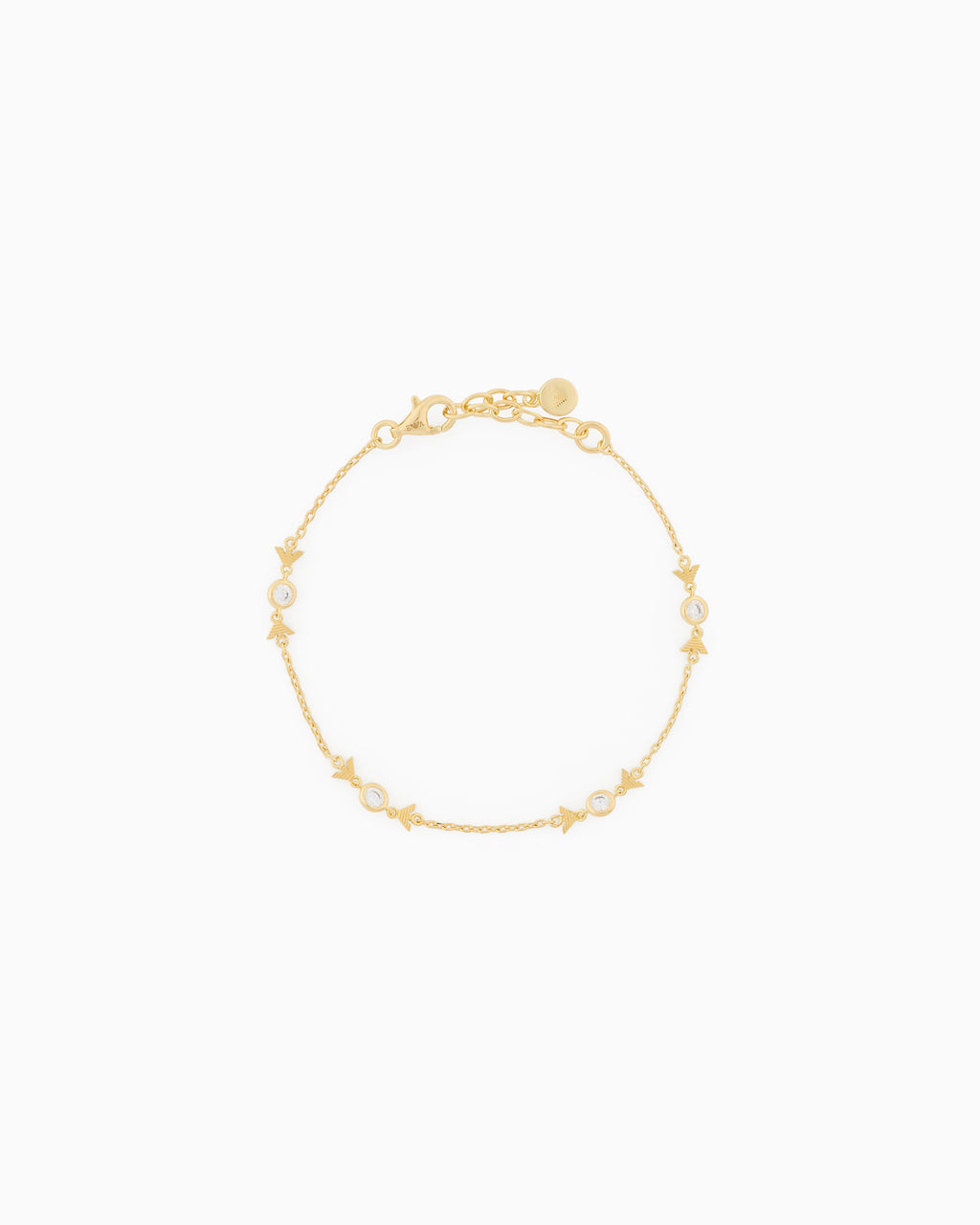 Gold-Tone Sterling Silver Station Bracelet EG3619710