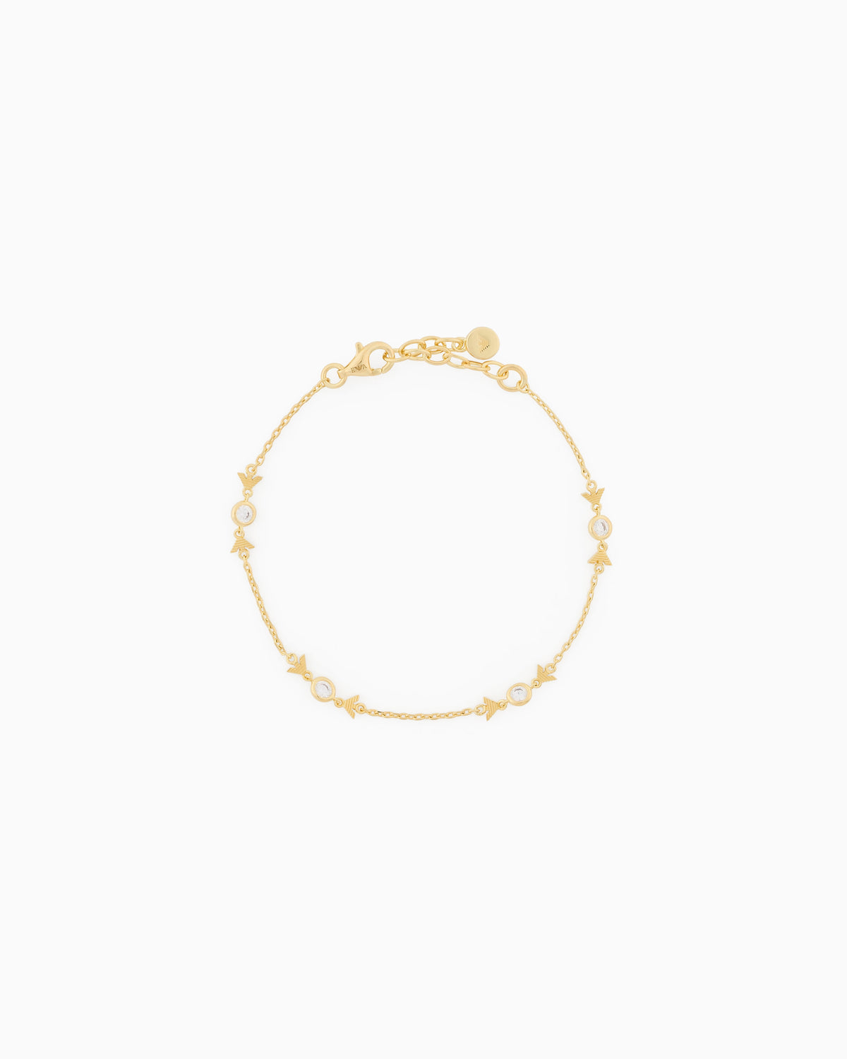 Gold-Tone Sterling Silver Station Bracelet EG3619710