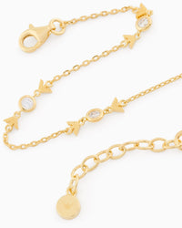 Gold-Tone Sterling Silver Station Bracelet EG3619710