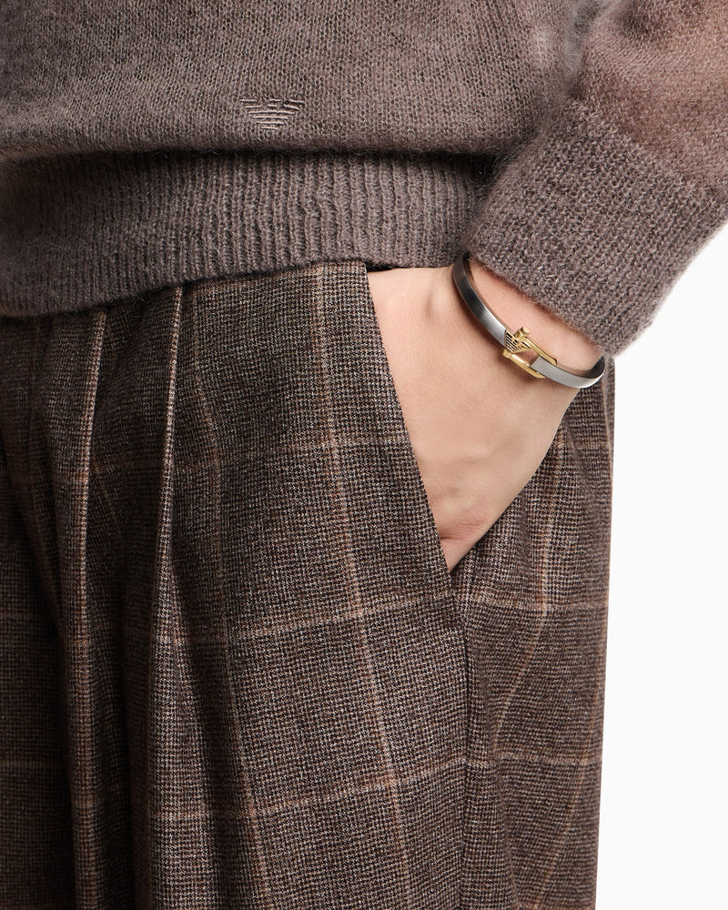 Emporio Armani Two-Tone Stainless Steel Cuff Bracelet EGS3244040