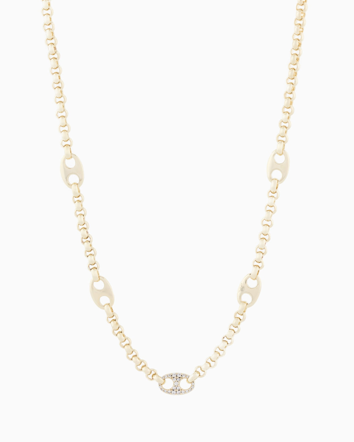 Emporio Armani Gold-Tone Brass Station Necklace EGS3269710