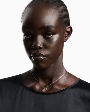 Rose Gold-Tone Brass Pendant Necklace EGS3277221