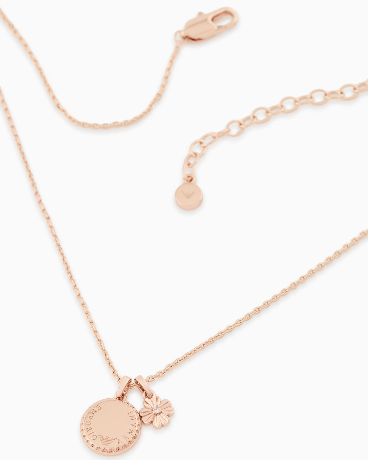 Rose Gold-Tone Brass Pendant Necklace EGS3277221
