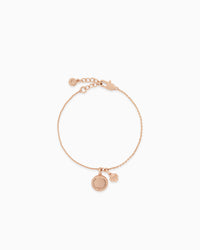 Rose Gold-Tone Brass Pendant Bracelet EGS3278221