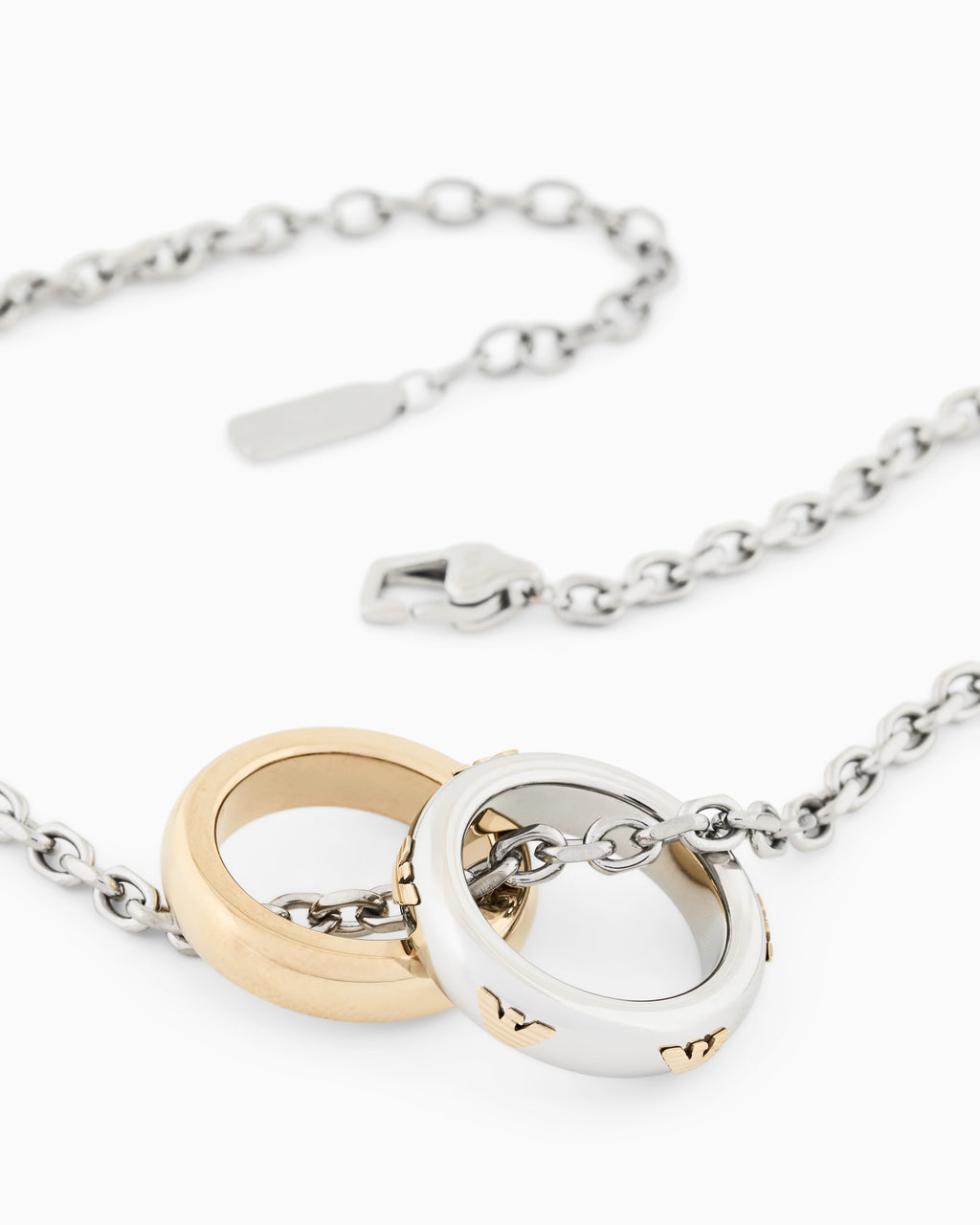 Two-Tone Stainless Steel Pendant Necklace EGS3375040
