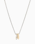 Two-Tone Stainless Steel Pendant Necklace EGS3375040