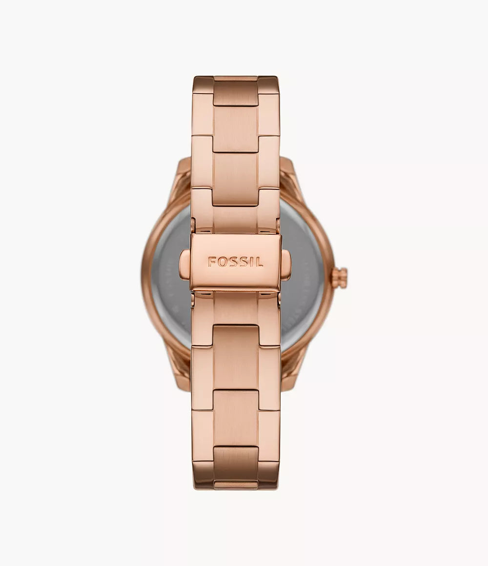 ES5109 - Fossil Stella Sport Multifunction Rose Gold-Tone Stainless Steel Watch For Women