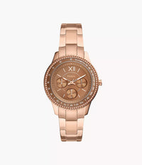 ES5109 - Fossil Stella Sport Multifunction Rose Gold-Tone Stainless Steel Watch For Women