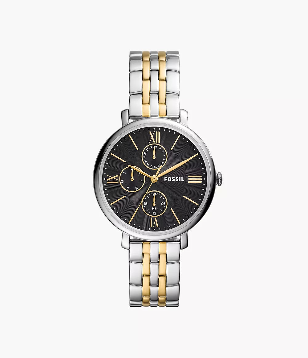 ES5143 - Fossil Jacqueline Multifunction Two-Tone Stainless Steel Watch For Women