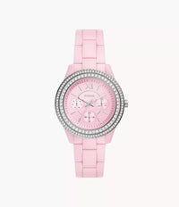 ES5153 - Fossil Stella Multifunction Pink Castor Oil Watch For Women