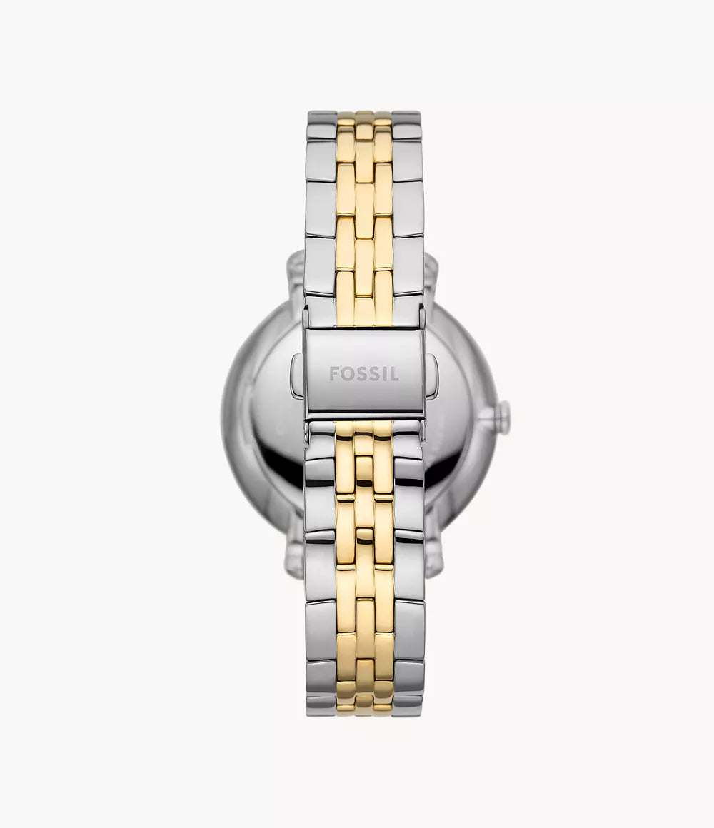 ES5166 - Fossil Jacqueline Sun Moon Multifunction Two-Tone Stainless Steel Watch For Women