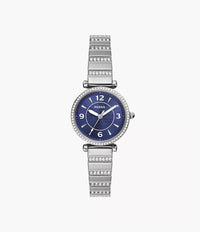 ES5190 - Fossil Carlie Three-Hand Blue Stainless Steel Watch For Women