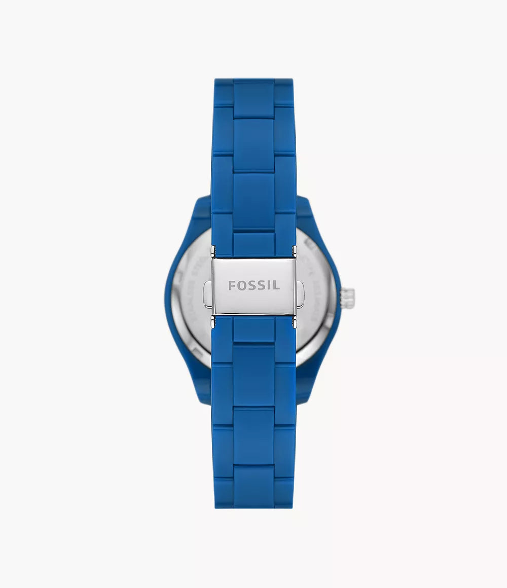 ES5193 - Fossil Stella Multifunction Blue Castor Oil Watch For Women