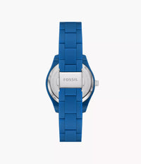 ES5193 - Fossil Stella Multifunction Blue Castor Oil Watch For Women