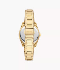 ES5199 - Fossil Scarlette Three-Hand Day-Date Gold-Tone Stainless Steel Watch For Women