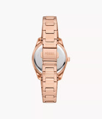 ES5200 - Fossil Scarlette Three-Hand Day-Date Rose Gold-Tone Stainless Steel Watch For Women