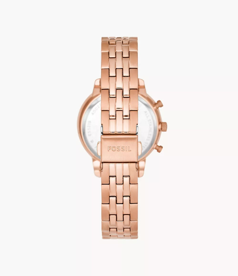 ES5218 - Fossil Neutra Chronograph Rose Gold-Tone Stainless Steel Watch For Women