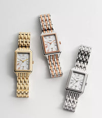 Raquel Three-Hand Date Gold-Tone Stainless Steel Watch ES5220