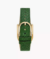 Fossil Harwell Three-Hand Green LiteHide™ Leather Watch ES5267